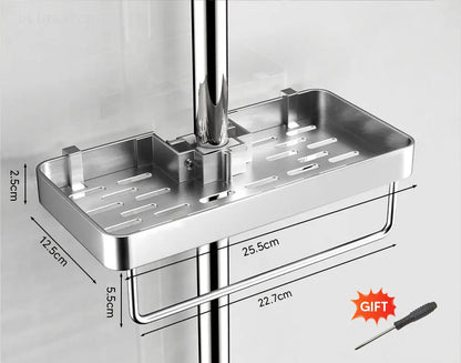 Étagère de barre de douche