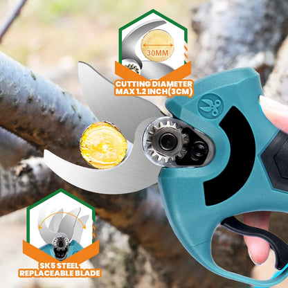 Sécateur électrique sans fil + 2 batteries