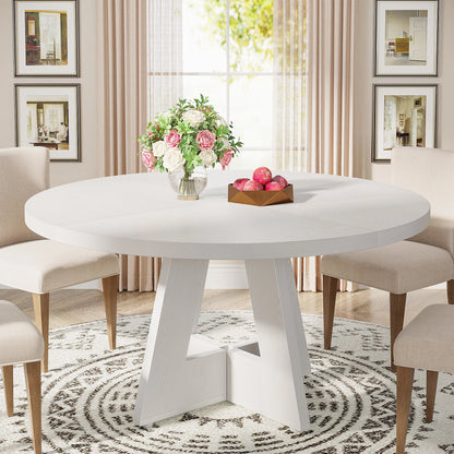 Table ronde nordique en bois massif 160cm