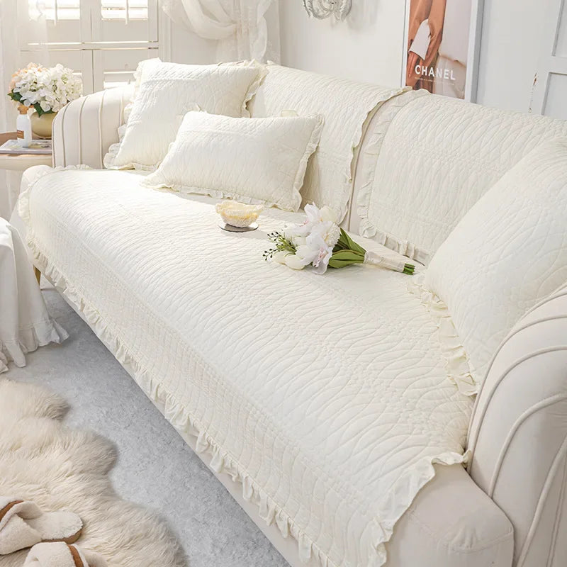 Housse de coussin de canapé en tissu antidérapant