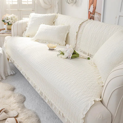 Housse de coussin de canapé en tissu antidérapant