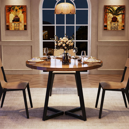 Table ronde nordique en bois massif 80cm