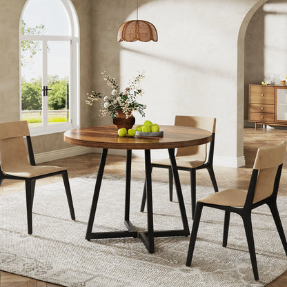 Table ronde nordique en bois massif 80cm