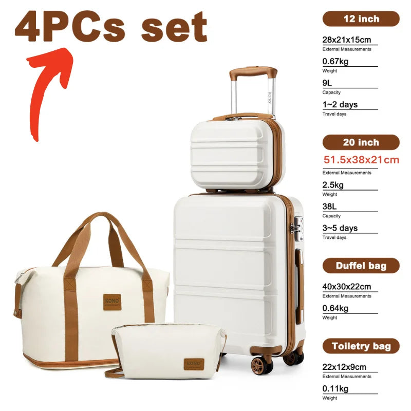 Set de 4 valises moderne