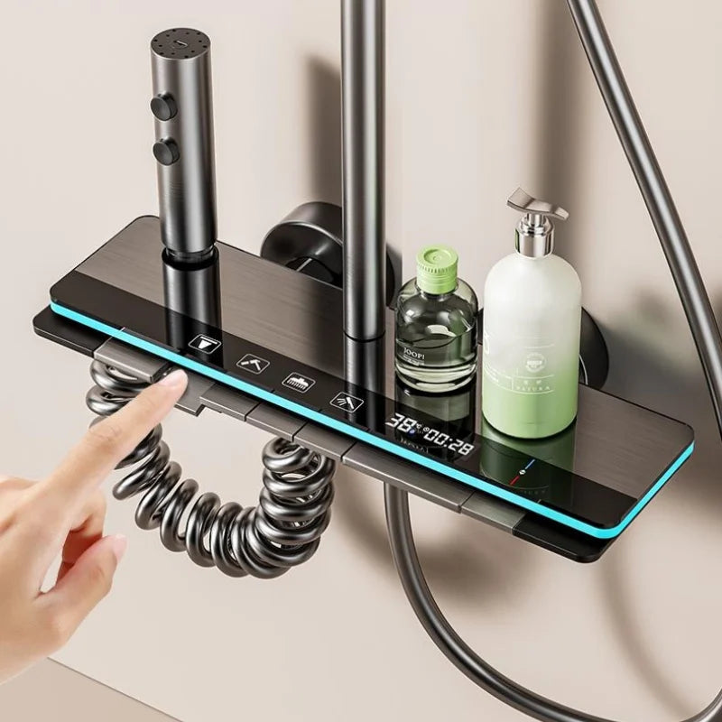 Ensemble de douche avec affichage numérique