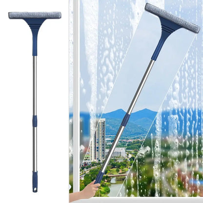 Brosse à mailles pour fenêtre 2 en 1
