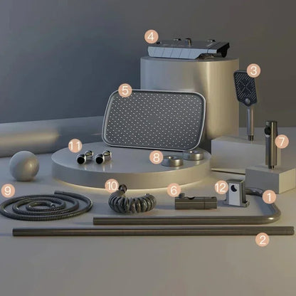 Ensemble de salle de bain 4 fonctions avec affichage numérique