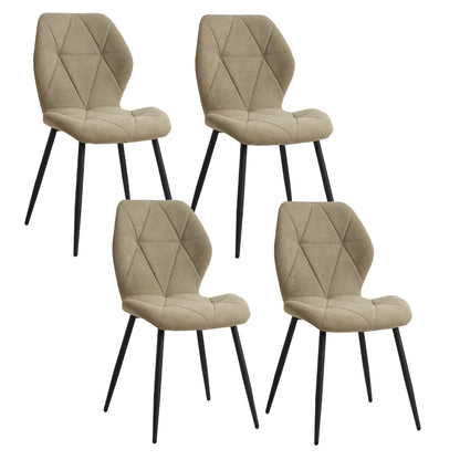 Ensemble de chaises en tissu de lin