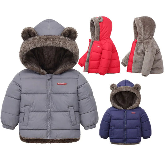 Veste à capuche polaire pour bébé