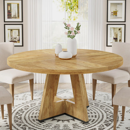 Table ronde nordique en bois massif 160cm