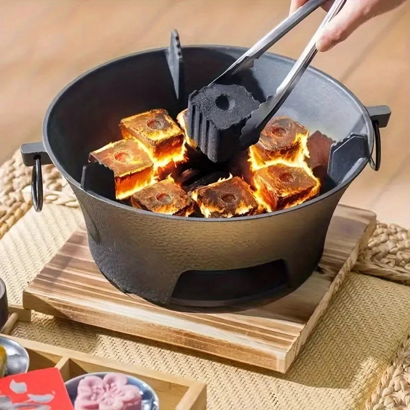 Poêle à charbon en fonte de 23 cm