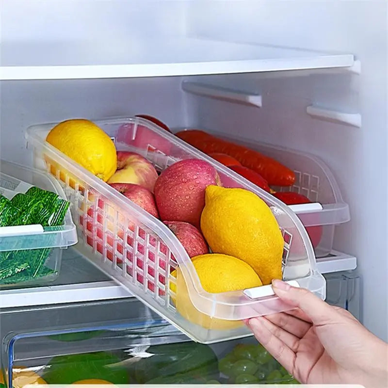 Lot de 4 boîtes de rangement transparentes pour réfrigérateur