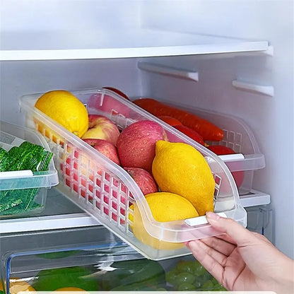 Lot de 4 boîtes de rangement transparentes pour réfrigérateur