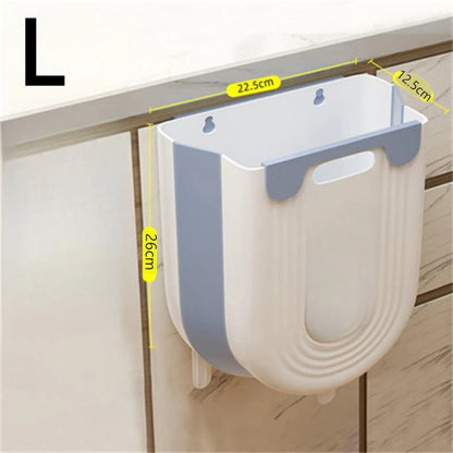 Poubelle de cuisine pliante et suspendue