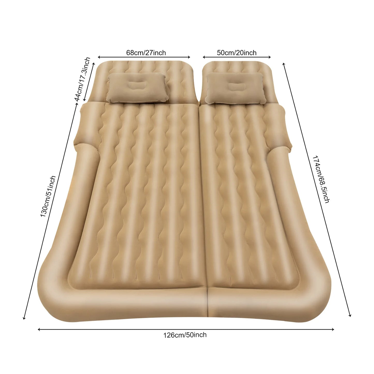 Matelas gonflable portable pour voiture