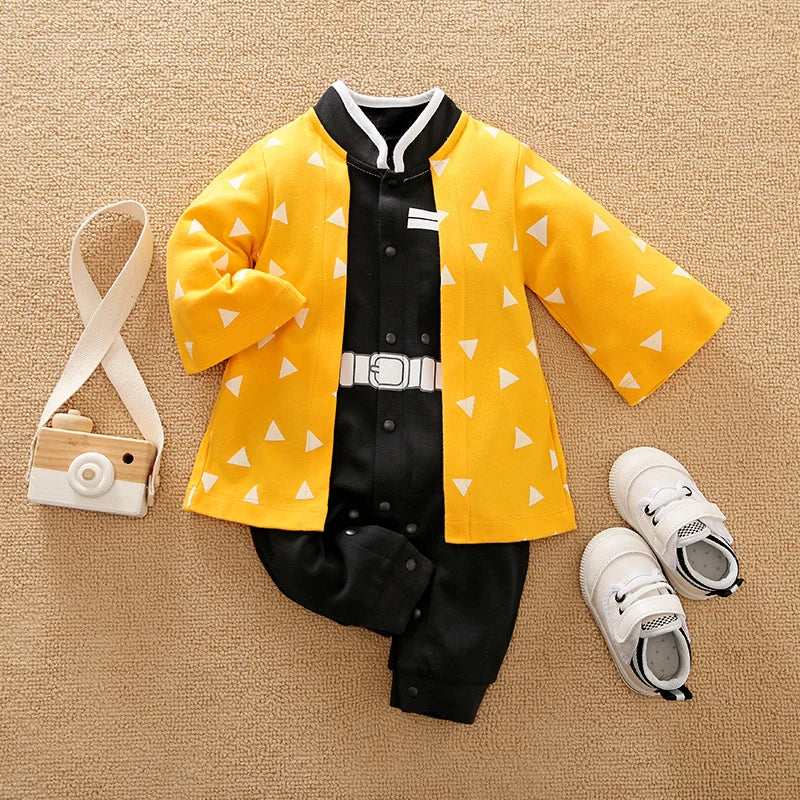 Body en coton à manches longues pour bébé (motif manga)