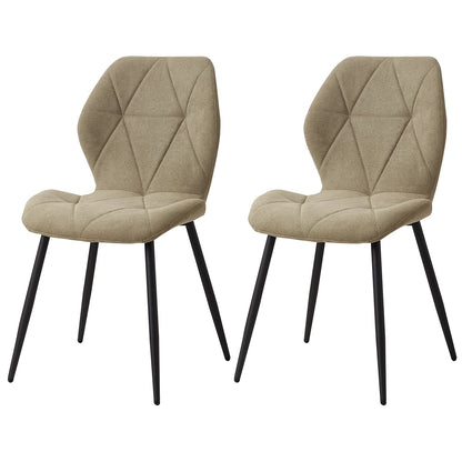 Ensemble de chaises en tissu de lin