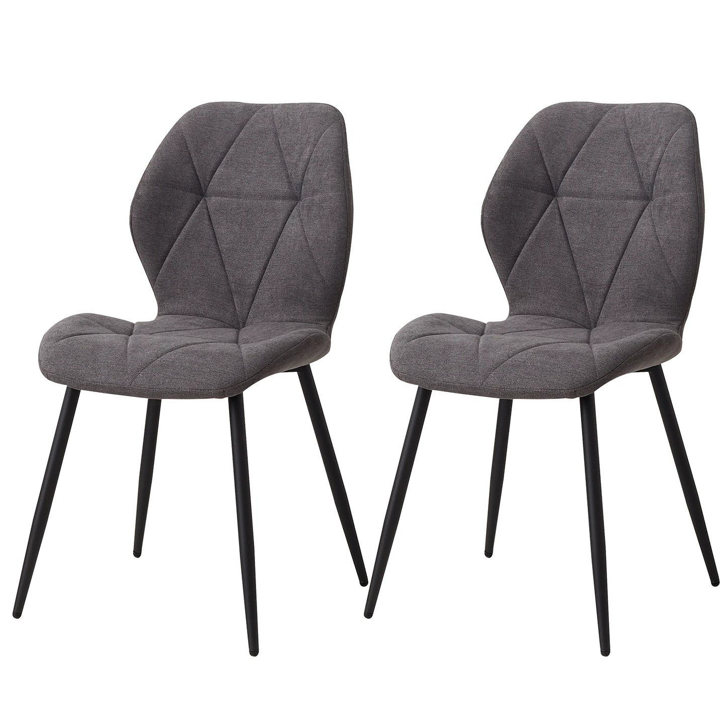Ensemble de chaises en tissu de lin