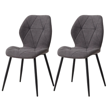 Ensemble de chaises en tissu de lin