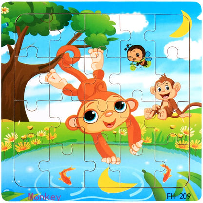 Puzzle 3D en bois de 20 pièces