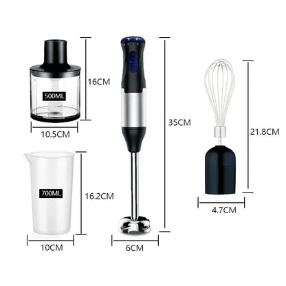 Robot culinaire 4 en 1 de 1000 W (4 en 1)
