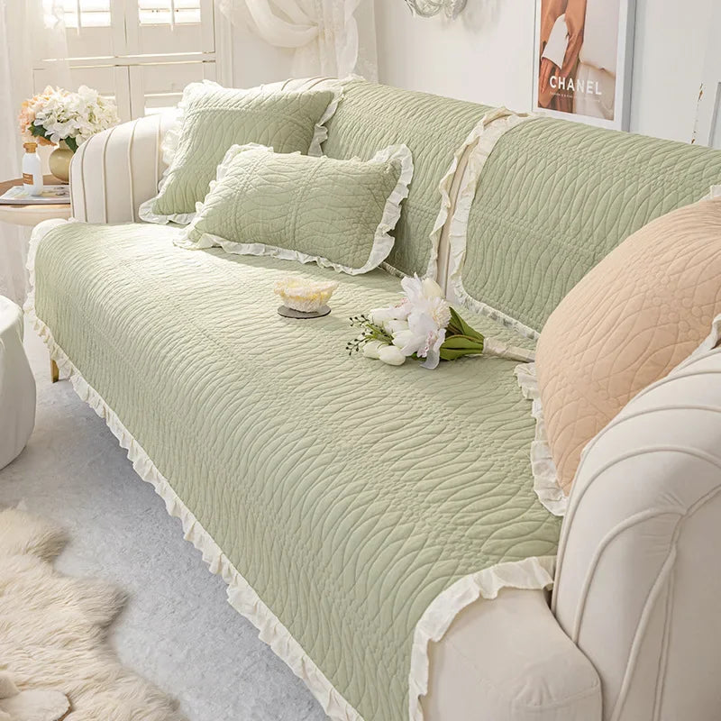 Housse de coussin de canapé en tissu antidérapant