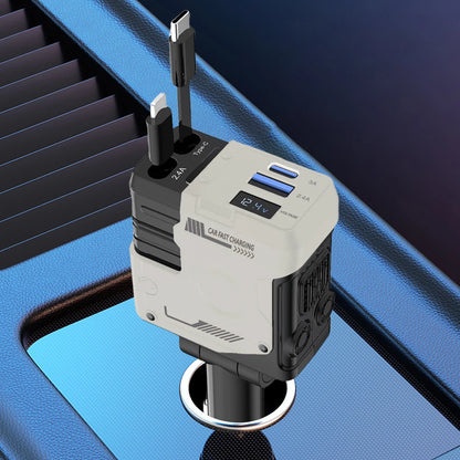 Chargeur de voiture rétractable