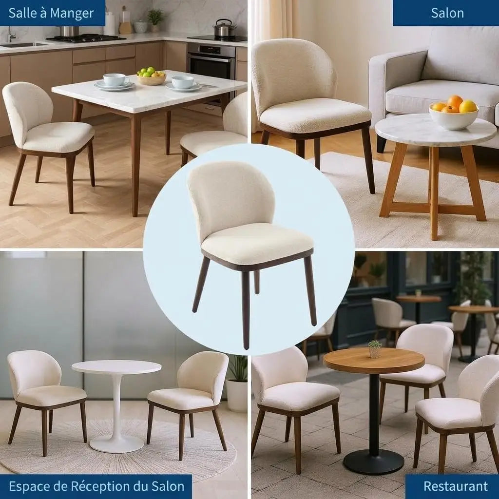 Ensemble de 6 chaises ergonomiques