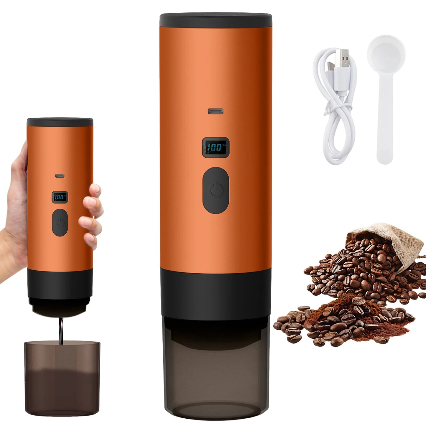 Cafetière électrique portable à capsules