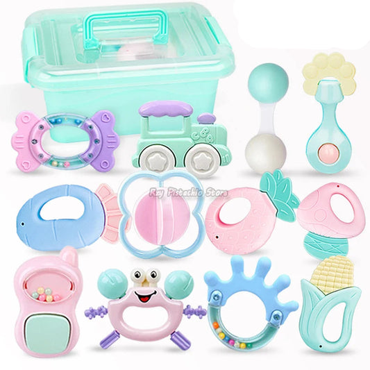 Lot de 6 à 14 hochets pour bébé