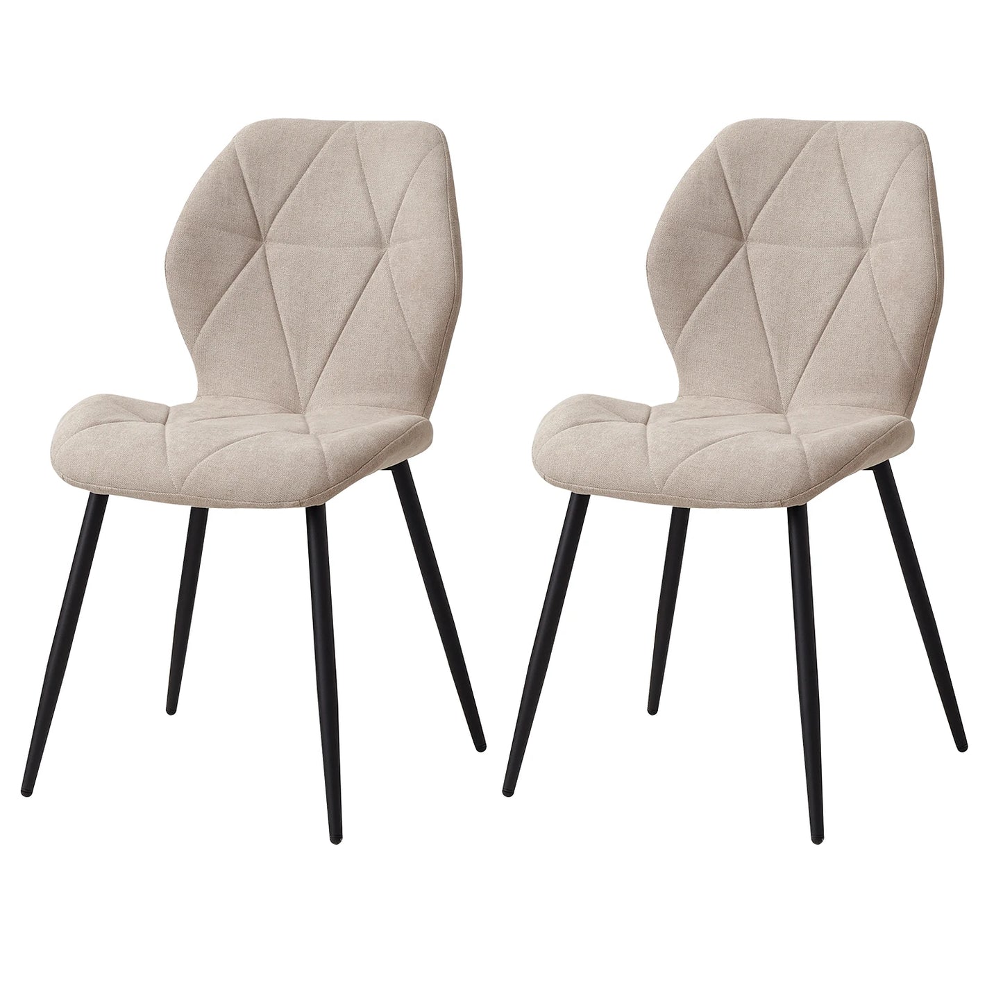 Ensemble de chaises en tissu de lin