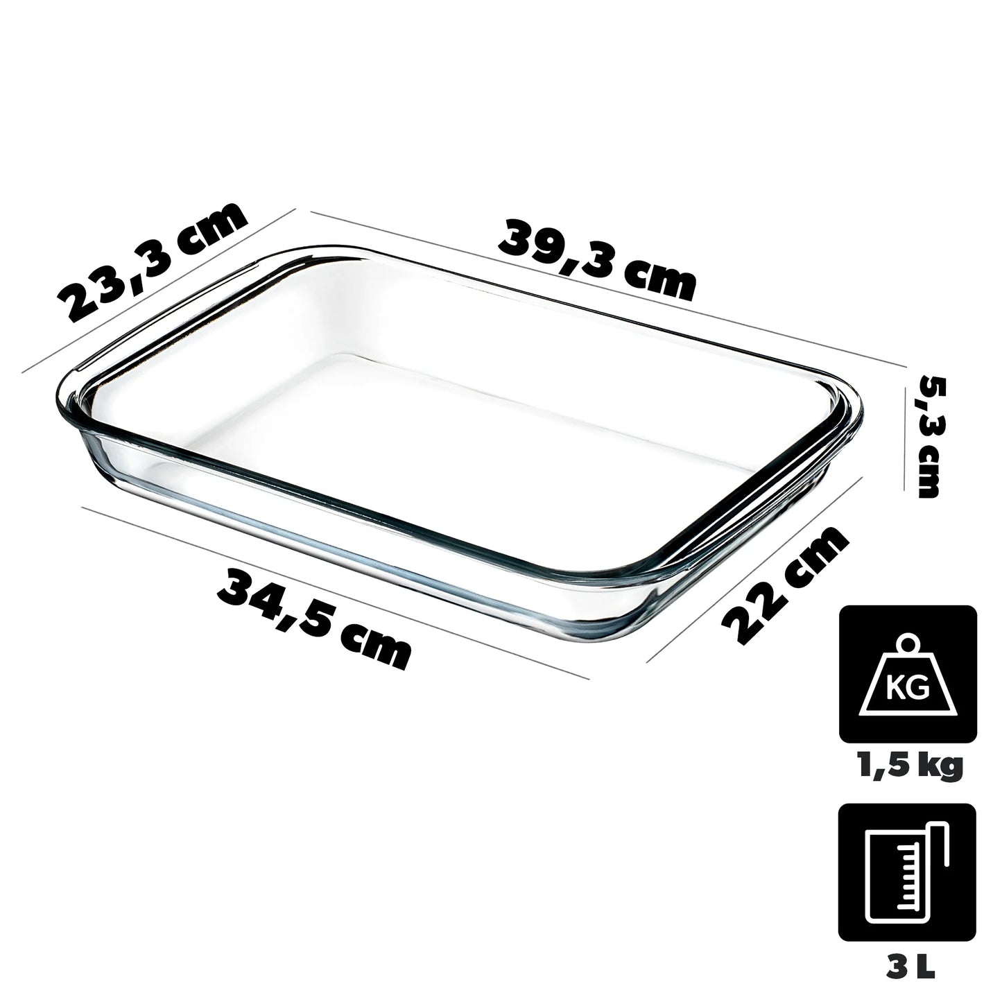 Ensemble de plats à four rectangulaires