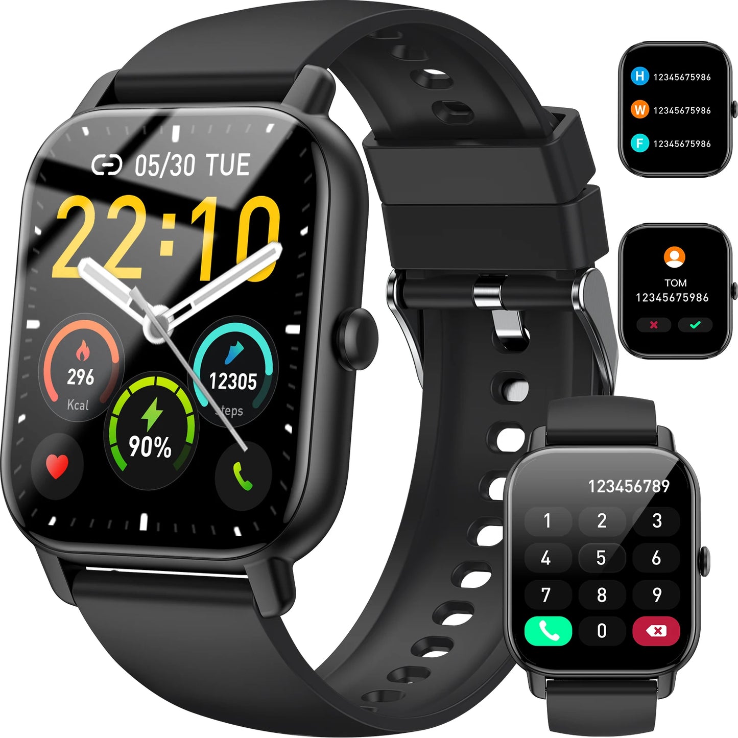 Montre connectée ultra fine 1,85 pouces