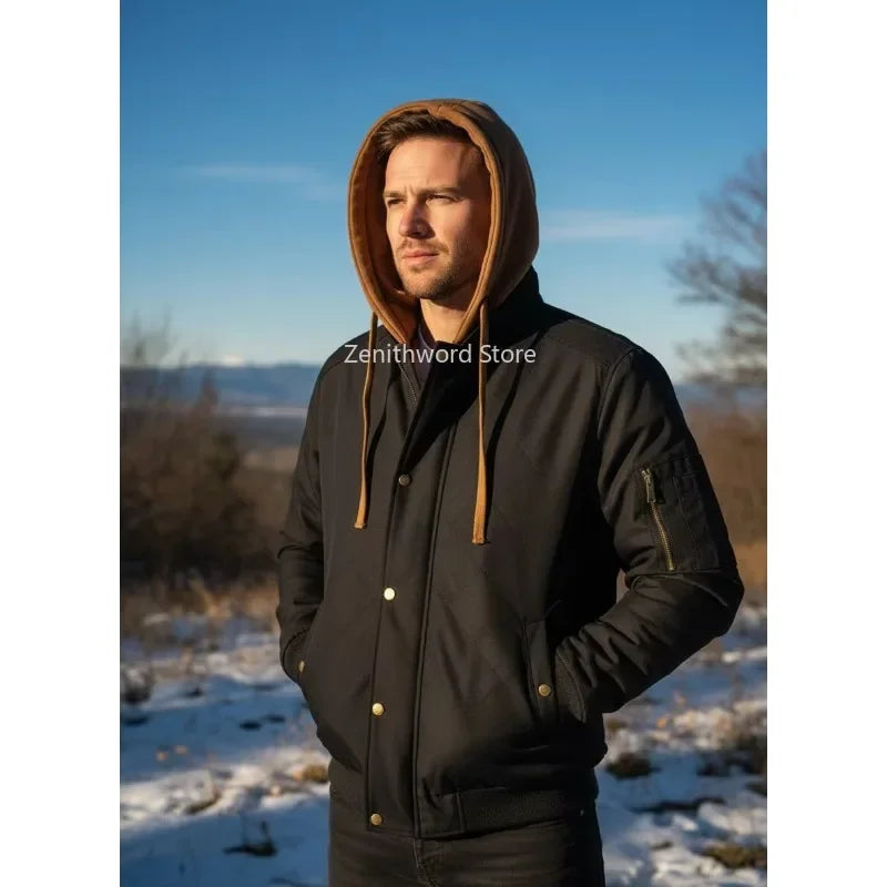 Veste coupe-vent chaude pour homme