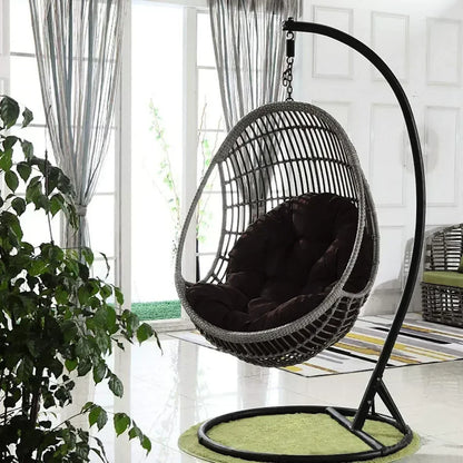 Fauteuil suspendu en forme d'œuf