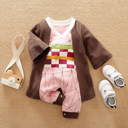 Body en coton à manches longues pour bébé (motif manga)