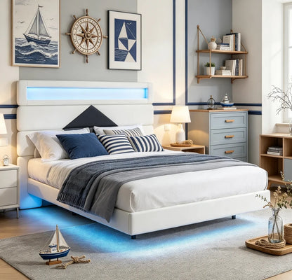 Lit 160x200 cm avec ports USB et Type-C