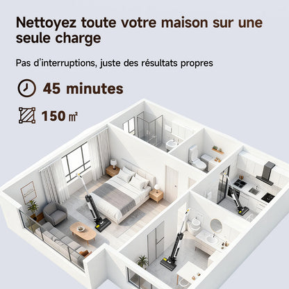 Aspirateur eau et poussière sans fil multi-surfaces