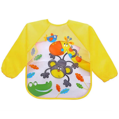 Bavoir imperméable à manches longues