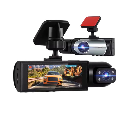 Caméra de voiture 3,16 pouces 1080p avec double enregistrement HD