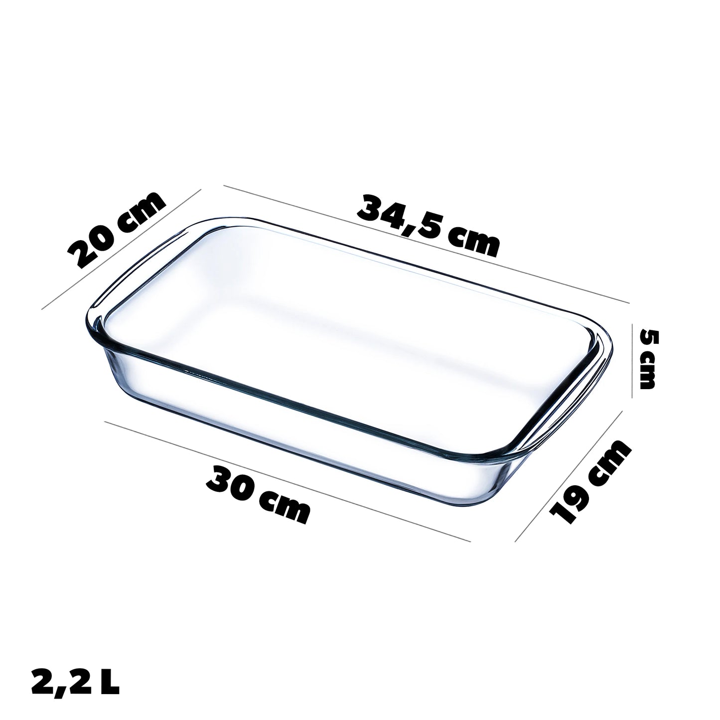 Ensemble de plats à four rectangulaires