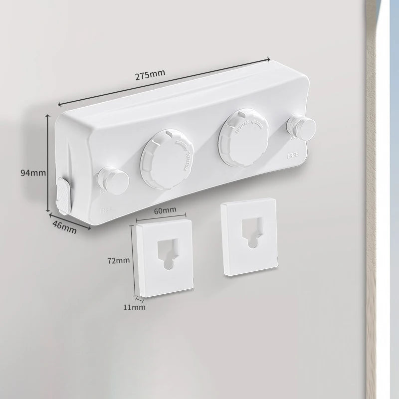 Corde à linge rétractable en acier inoxydable
