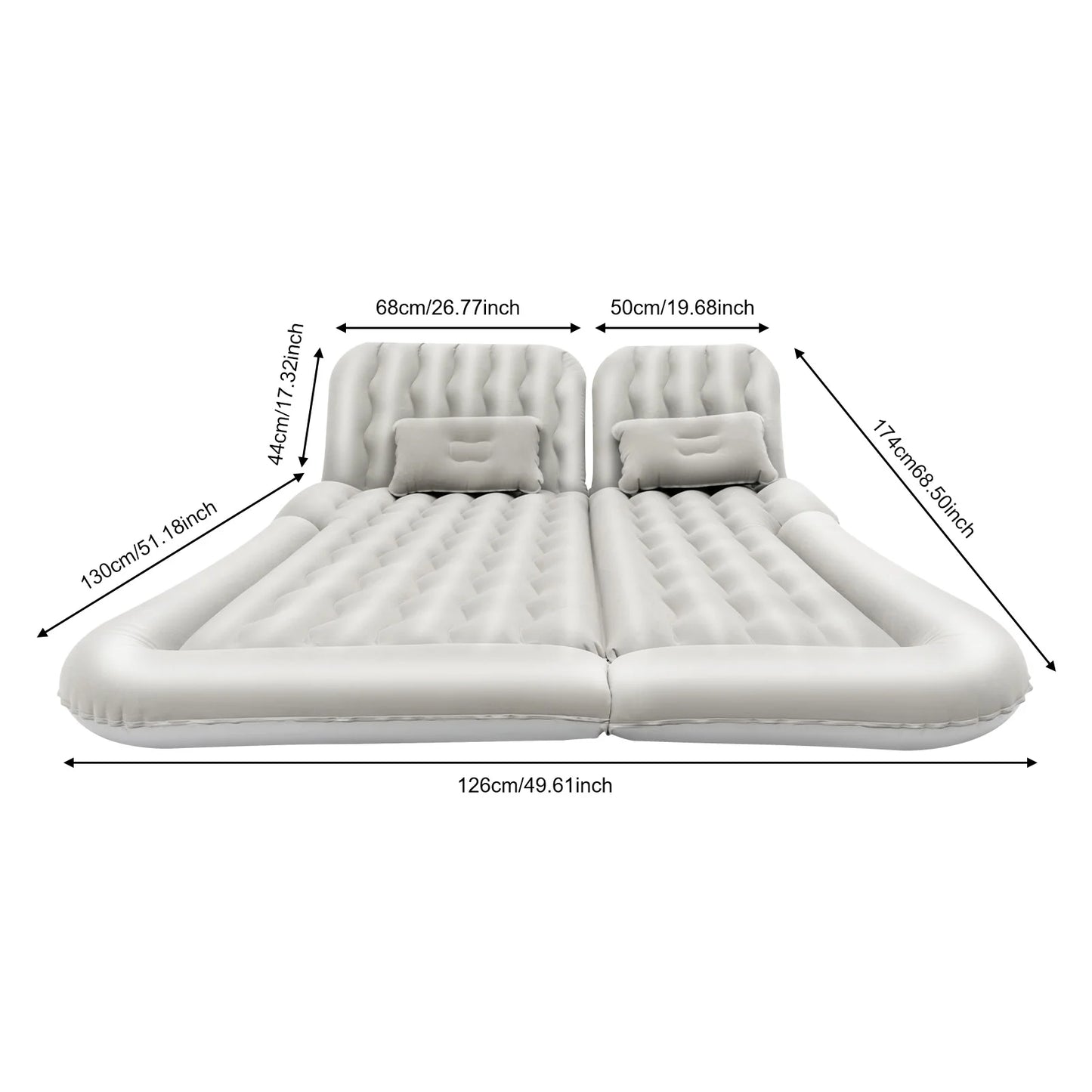 Matelas gonflable portable pour voiture
