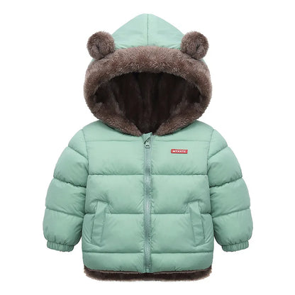 Veste à capuche polaire pour bébé
