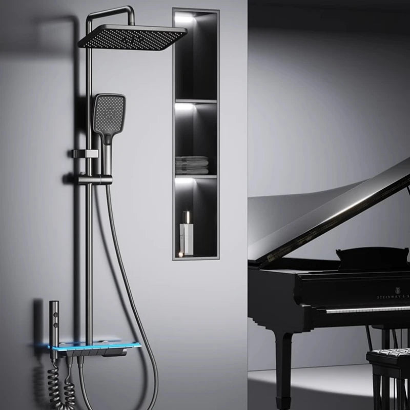 Ensemble de douche avec affichage numérique