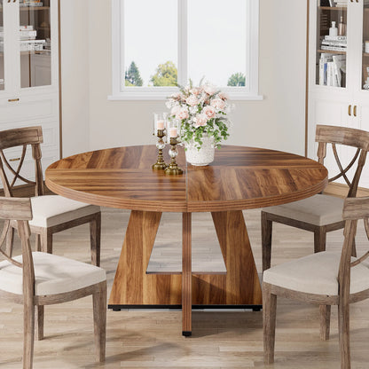 Table ronde nordique en bois massif 160cm