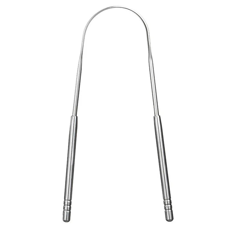 Lot de 3 gratte-langue en acier inoxydable en forme de U