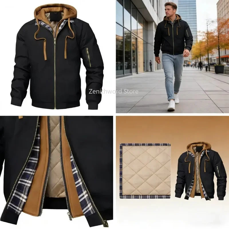 Veste coupe-vent chaude pour homme