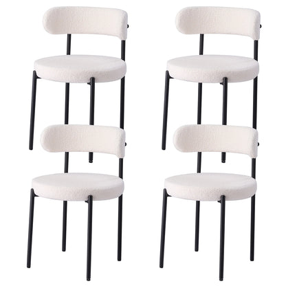 Ensemble de 4 chaises de style nordique