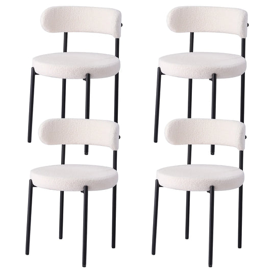 Ensemble de 4 chaises de style nordique